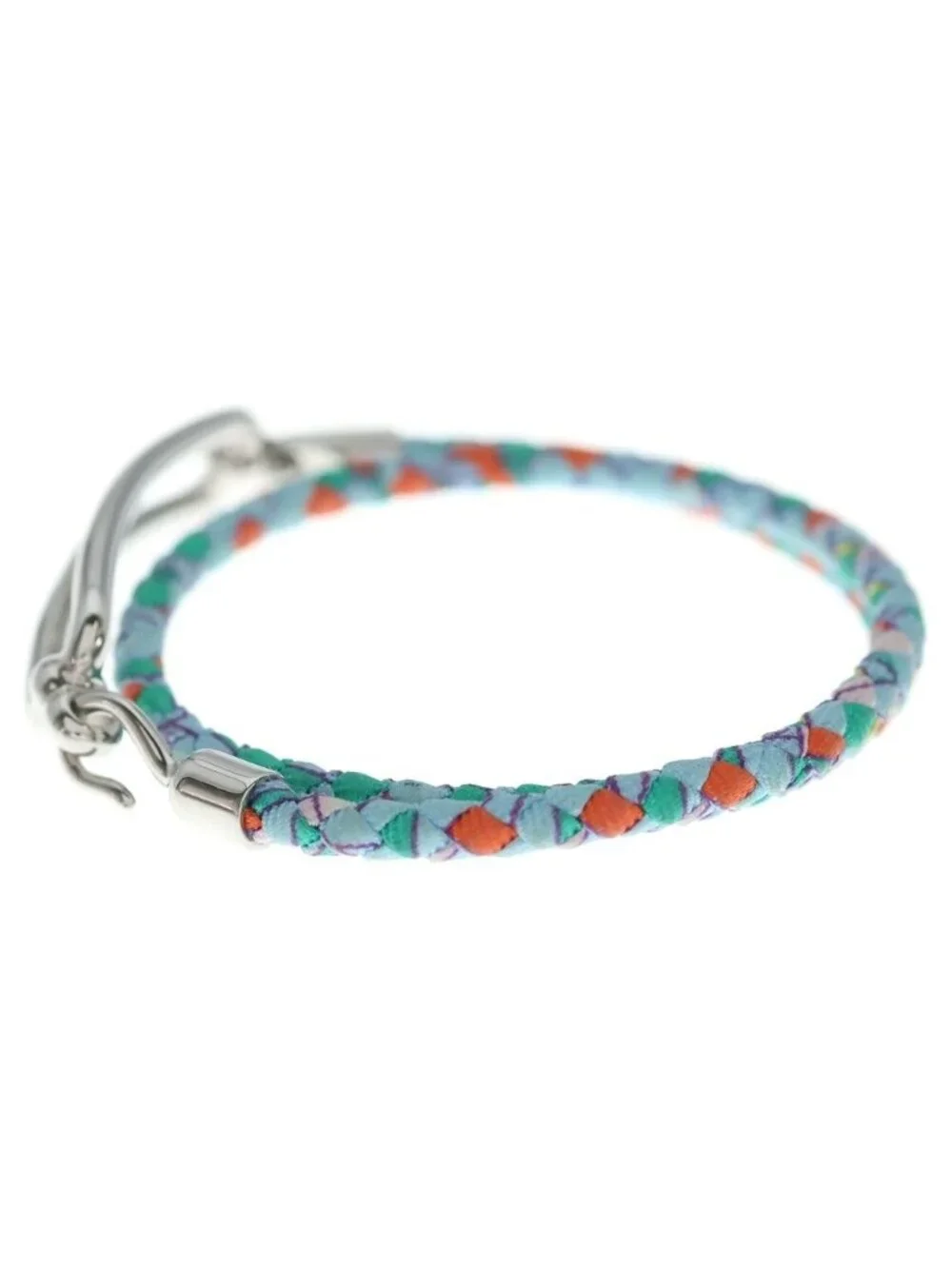 Hermes Roulis Bracelet Light Blue Silver
